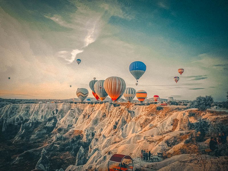 Hot Air balloons over Cappadocia Turkey